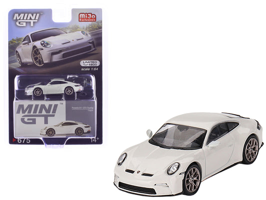 Porsche 911 (992) GT3 Touring Crayon Gray Limited Edition to 4800 pieces Worldwide 1/64 Diecast Model Car by Mini GT-DiecastModeler.com