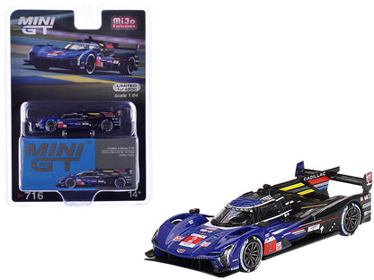 Cadillac V-Series.R #2 Earl Bamber - Alex Lynn - Richard Westbrook "Cadillac Racing" 3rd Place "24 Hours of Le Mans" (2023) Limited Edition to 5400 pieces Worldwide 1/64 Diecast Model Car by Mini GT-DiecastModeler.com