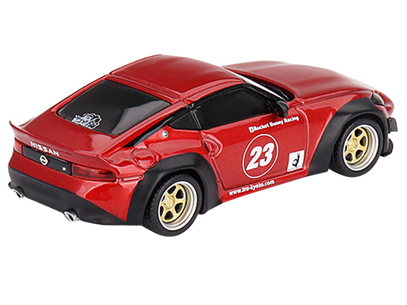 Nissan Z "Pandem" #23 Passion Red Metallic Limited Edition to 6600 pieces Worldwide 1/64 Diecast Model Car by Mini GT-DiecastModeler.com
