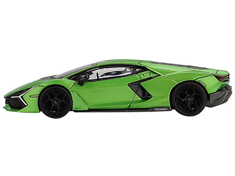 Lamborghini Revuelto Verde Selvans Green Metallic Limited Edition 1/64 Diecast Model Car by Mini GT