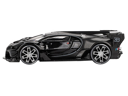 Bugatti Vision Gran Turismo Black and Carbon Limited Edition 1/64 Diecast Model Car by Mini GT-DiecastModeler.com