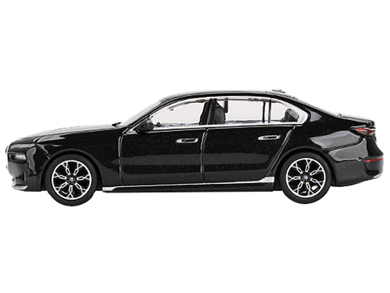 BMW i7 xDrive60 Black Sapphire Limited Edition 1/64 Diecast Model Car by Mini GT-DiecastModeler.com