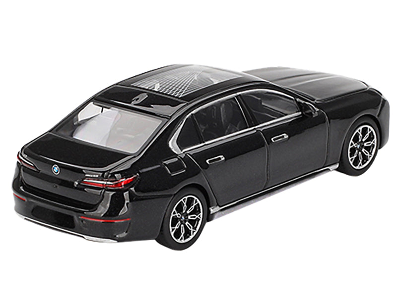 BMW i7 xDrive60 Black Sapphire Limited Edition 1/64 Diecast Model Car by Mini GT-DiecastModeler.com