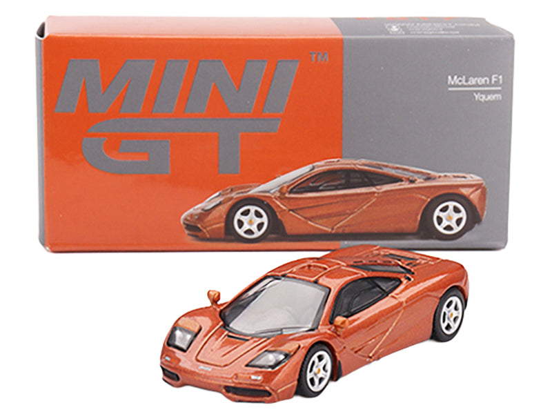 McLaren F1 Yquem Orange Metallic Limited Edition 1/64 Diecast Model Car by Mini GT