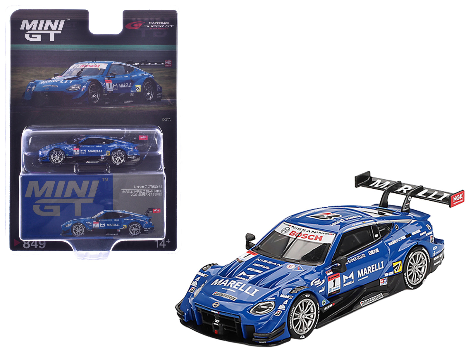 Nissan Z GT500 #1 Kazuki Hiramine - Bertrand Baguette "Team Impul" "Super GT Series" (2023) Limited Edition 1/64 Diecast Model Car by Mini GT-DiecastModeler.com