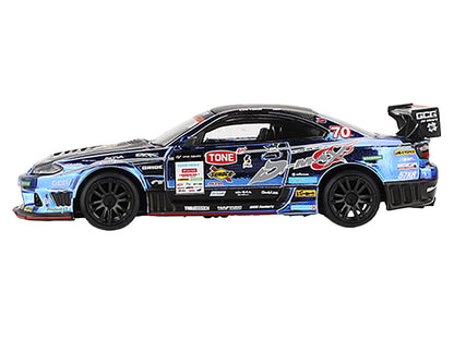 Nissan Silvia (S15) D-MAX RHD (Right Hand Drive) #70 Masashi Yokoi "D-MAX Racing" "D1 Grand Prix" (2023) Limited Edition 1/64 Diecast Model Car by Mini GT
