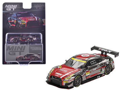 Nissan GT-R NISMO GT3 #11 Ryuichiro Tomita - Keishi Ishikawa - Yusuke Shiotsu "GAINER TANAX" "Super GT Series" (2023) Limited Edition 1/64 Diecast Model Car by Mini GT-DiecastModeler.com
