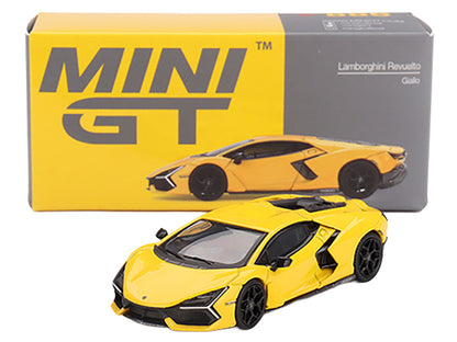 Lamborghini Revuelto Giallo (Yellow) Limited Edition 1/64 Diecast Model Car by Mini GT-DiecastModeler.com