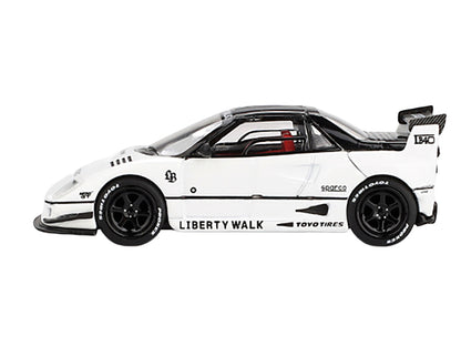 Mazda AZ-1 Liberty Walk LB40 RHD (Right Hand Drive) White with Black Top "2024 Tokyo Auto Salon" Limited Edition 1/64 Diecast Model Car by Mini GT-DiecastModeler.com