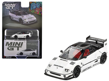Mazda AZ-1 Liberty Walk LB40 RHD (Right Hand Drive) White with Black Top "2024 Tokyo Auto Salon" Limited Edition 1/64 Diecast Model Car by Mini GT-DiecastModeler.com