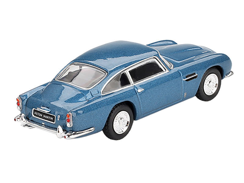 Aston Martin DB5 Sierra Blue Metallic Limited Edition 1/64 Diecast Model Car by Mini GT-DiecastModeler.com