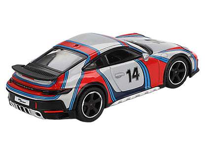 Porsche 911 Dakar #14 "Rally 1978" Ice Gray Metallic Limited Edition 1/64 Diecast Model Car by Mini GT-DiecastModeler.com