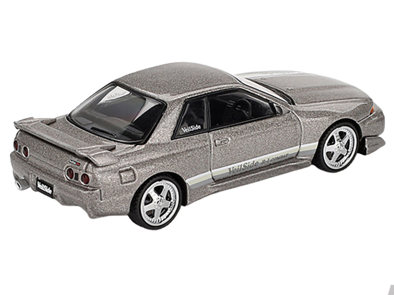 Nissan Skyline GT-R (R32) RHD (Right Hand Drive) "Veilside Combat C-I" Gray Metallic Limited Edition 1/64 Diecast Model Car by Mini GT-DiecastModeler.com