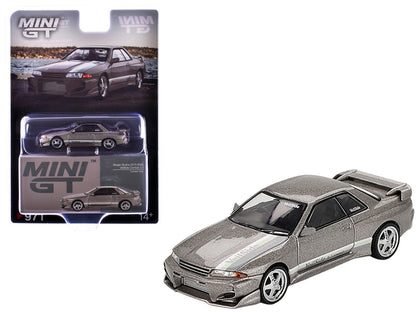 Nissan Skyline GT-R (R32) RHD (Right Hand Drive) "Veilside Combat C-I" Gray Metallic Limited Edition 1/64 Diecast Model Car by Mini GT-DiecastModeler.com