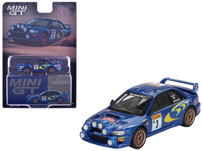 Subaru Impreza WRC98 #3 Colin McRae - Nicky Grist 3rd Place "Rally Monte-Carlo" (1998) Limited Edition 1/64 Diecast Model Car by Mini GT