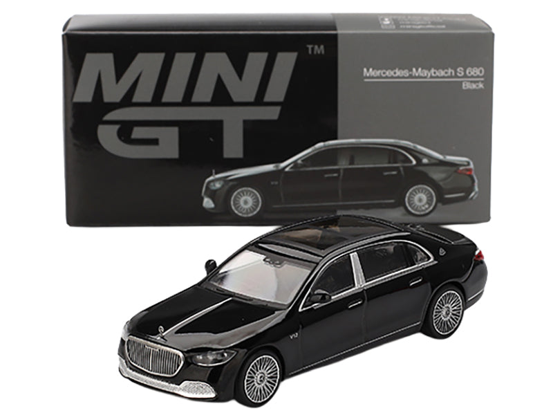 Mercedes-Maybach S 680 Black Limited Edition 1/64 Diecast Model Car by Mini GT