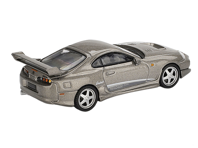 Toyota Supra "VeilSide Combat V-II" Combat Gray Metallic Limited Edition 1/64 Diecast Model Car by Mini GT