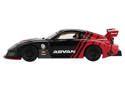 Mazda RX-7 LB-Super Silhouette RHD (Right Hand Drive) "Advan" Black and Red Limited Edition 1/64 Diecast Model Car by Mini GT