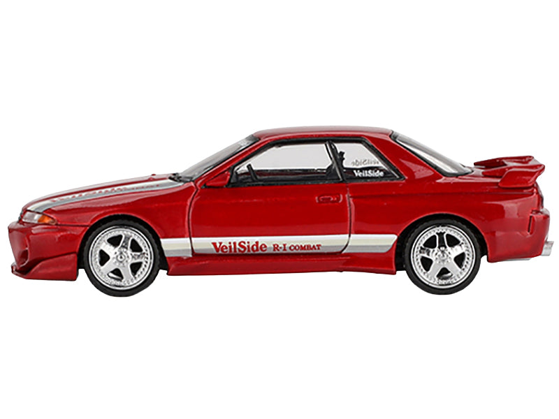 Nissan Skyline GT-R (R32) RHD (Right Hand Drive) "Veilside Combat C-I" Gem Red Metallic Limited Edition 1/64 Diecast Model Car by Mini GT-DiecastModeler.com