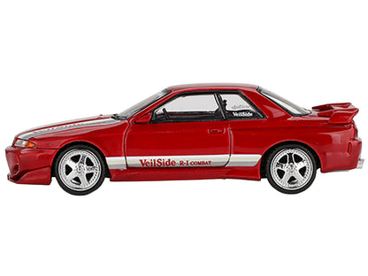 Nissan Skyline GT-R (R32) RHD (Right Hand Drive) "Veilside Combat C-I" Gem Red Metallic Limited Edition 1/64 Diecast Model Car by Mini GT-DiecastModeler.com