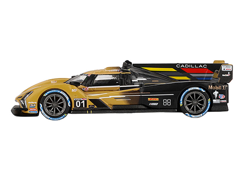 Cadillac V-Series.R #01 Sebastien Bourdais - Scott Dixon - Renger van der Zande "Cadillac Racing" 2nd Place IMSA "12 Hours of Sebring" (2024) Limited Edition 1/64 Diecast Model Car by Mini GT