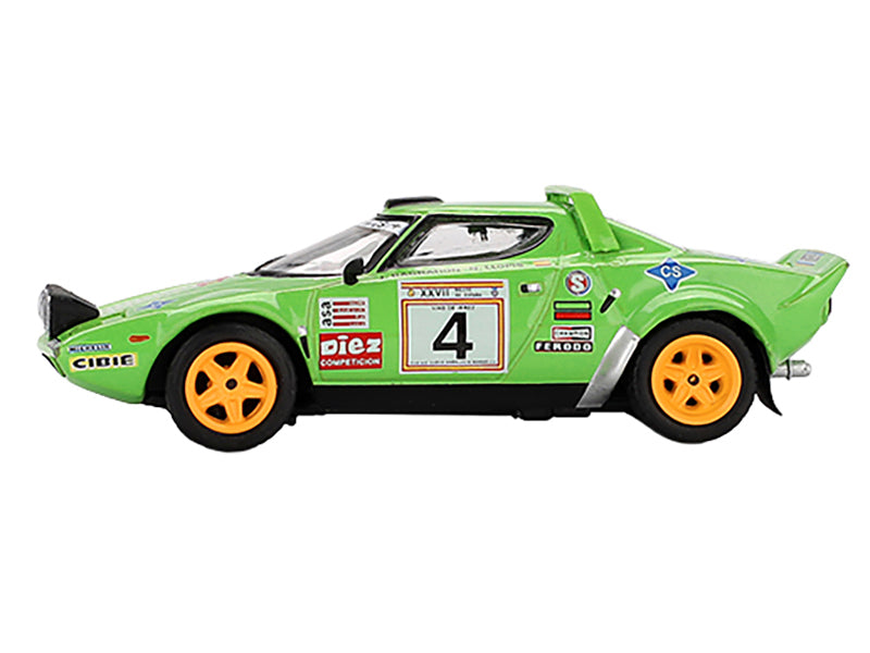 Lancia Stratos HF #4 Jorge de Bagration - Nuria Llopis Champion "Spanish Rally" (1979) Limited Edition 1/64 Diecast Model Car by Mini GT-DiecastModeler.com