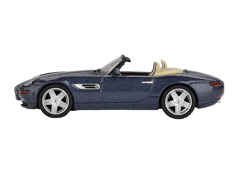 BMW Z8 Alpina Roadster Alpine Blue Metallic Limited Edition 1/64 Diecast Model Car by Mini GT