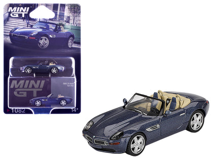 BMW Z8 Alpina Roadster Alpine Blue Metallic Limited Edition 1/64 Diecast Model Car by Mini GT