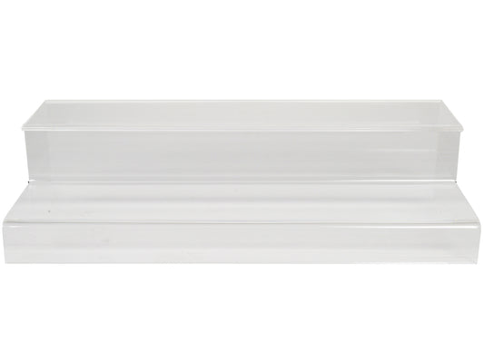 2 Tier Acrylic Stand Riser "Mijo Exclusives" for 1/64 Scale Models-DiecastModeler.com