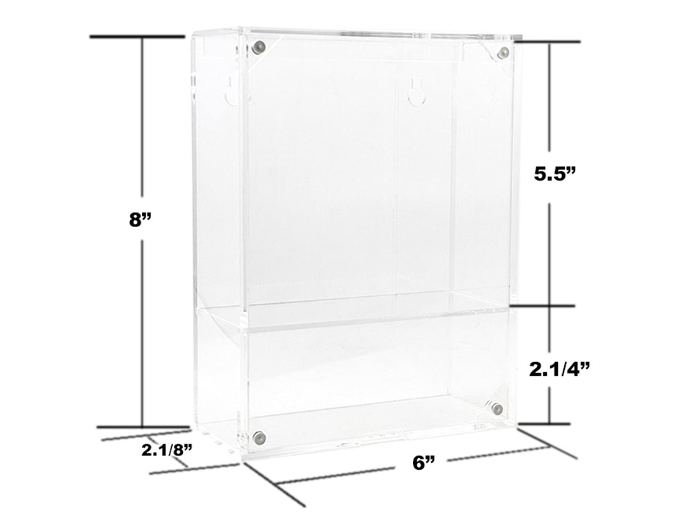 Showcase Premium Collector Single Display Case with Shelf "Mijo Exclusives" for 1/64 Scale Models-DiecastModeler.com