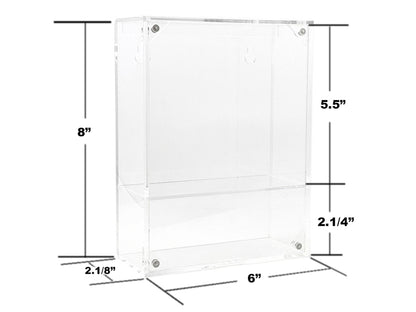 Showcase Premium Collector Single Display Case with Shelf "Mijo Exclusives" for 1/64 Scale Models-DiecastModeler.com