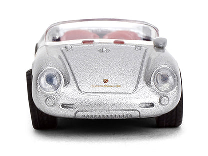1955 Porsche 550 Spyder Silver Metallic with Red Interior "Collection" Series 1/64 Diecast Model Car by Majorette