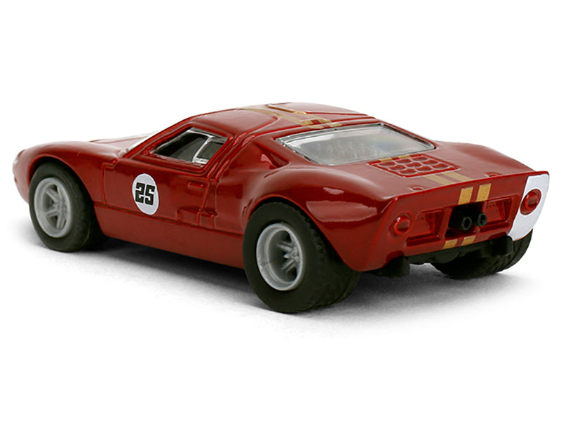 1965 Ford GT40 MK1 #25 Red Metallic with Gold Stripes "Collection" Series 1/64 Diecast Model Car by Majorette