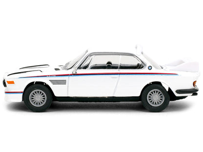 1975 BMW 3.0 CSL White with Red and Blue Stripes "Collection" Series 1/64 Diecast Model Car by Majorette