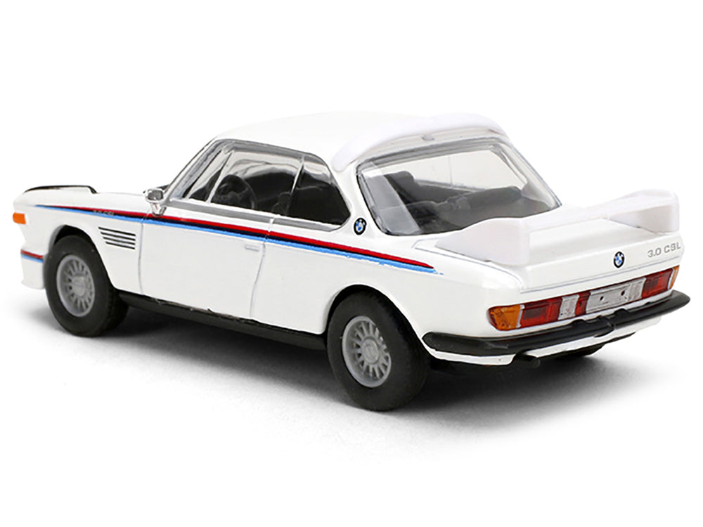 1975 BMW 3.0 CSL White with Red and Blue Stripes "Collection" Series 1/64 Diecast Model Car by Majorette-DiecastModeler.com