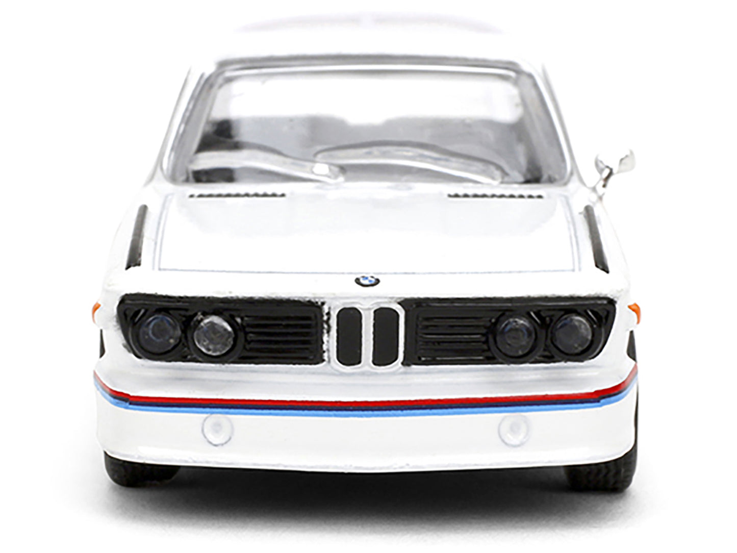 1975 BMW 3.0 CSL White with Red and Blue Stripes "Collection" Series 1/64 Diecast Model Car by Majorette