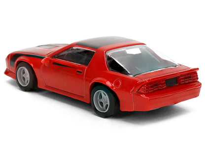 1985 Chevrolet Camaro Red with Black Top and Stripes "Collection" Series 1/64 Diecast Model Car by Majorette