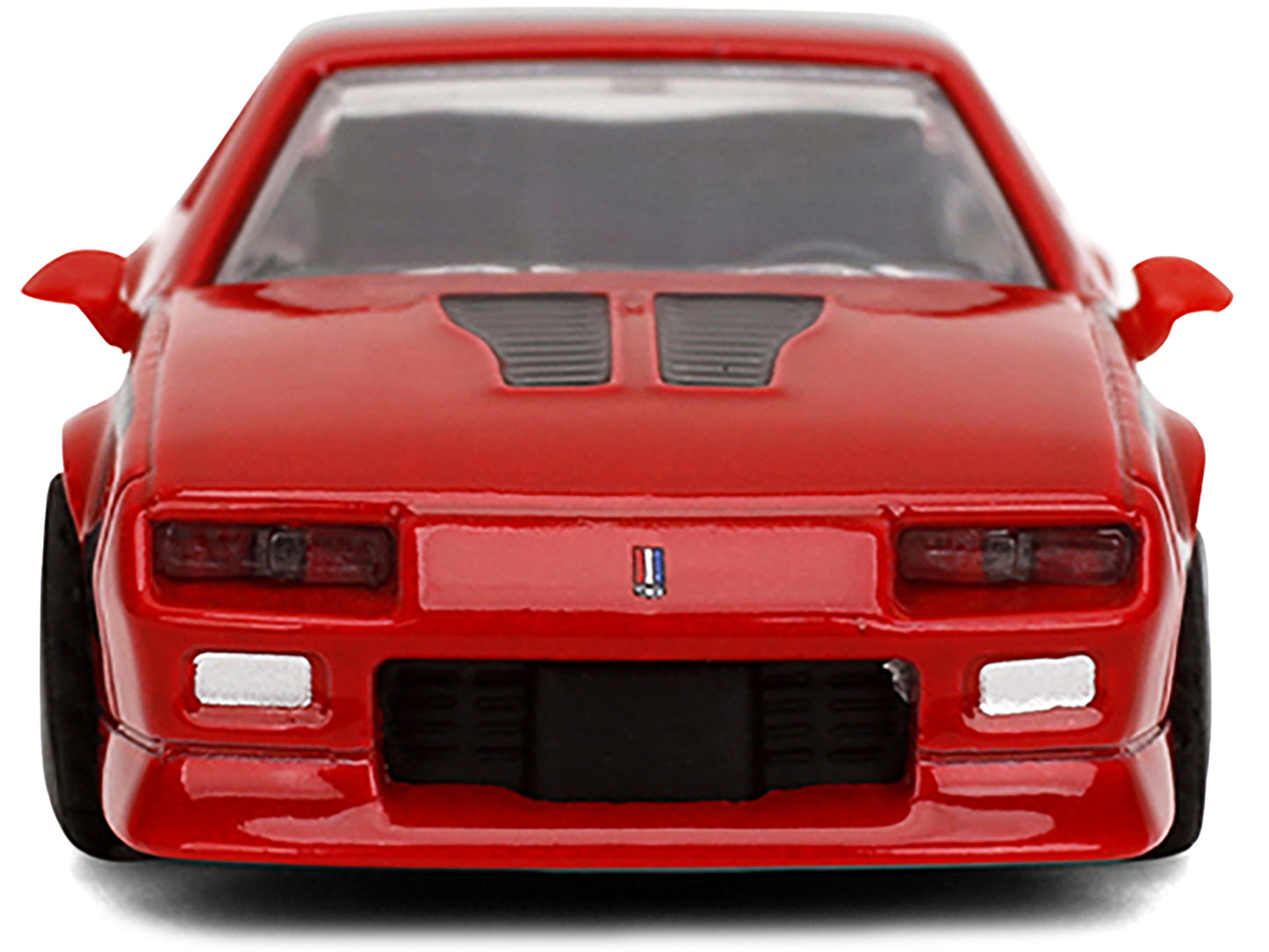 1985 Chevrolet Camaro Red with Black Top and Stripes "Collection" Series 1/64 Diecast Model Car by Majorette