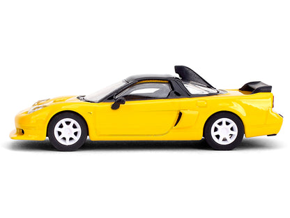 1995 Honda NSX-R GT RHD (Right Hand Drive) Yellow with Black Top "Collection" Series 1/64 Diecast Model Car by Majorette