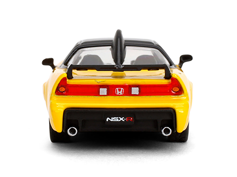1995 Honda NSX-R GT RHD (Right Hand Drive) Yellow with Black Top "Collection" Series 1/64 Diecast Model Car by Majorette