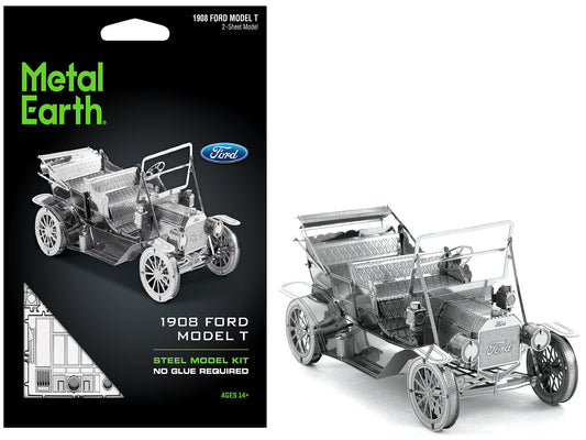 Model Kit 1908 Ford Model T Metal (Moderate Difficulty) Steel Model by Metal Earth-DiecastModeler.com
