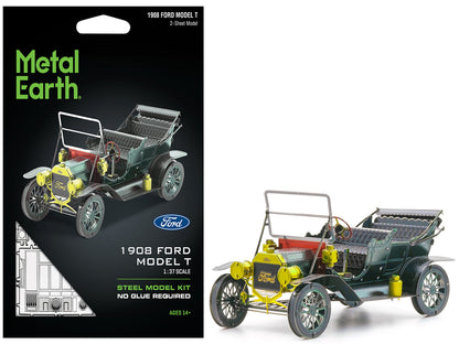 Model Kit 1908 Ford Model T Dark Green (Moderate Difficulty) Steel Model by Metal Earth-DiecastModeler.com