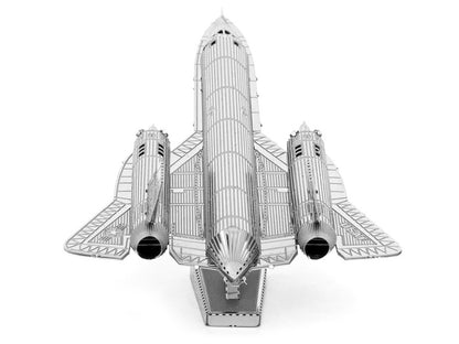 Model Kit Lockheed Martin SR-71 Blackbird Aircraft (Moderate Difficulty) Steel Model by Metal Earth-DiecastModeler.com