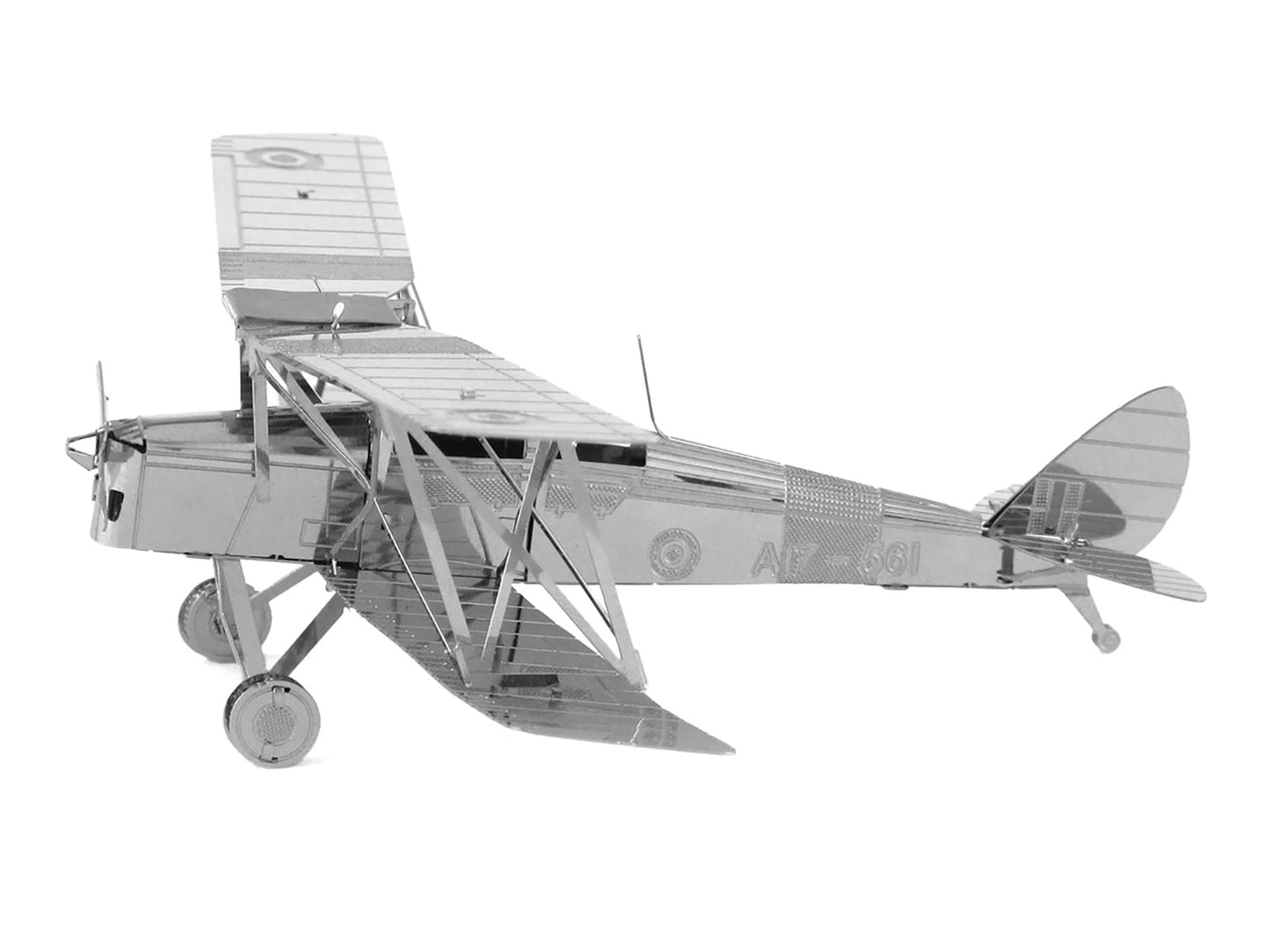 Model Kit De Havilland Tiger Moth Trainer Aircraft (Moderate Difficulty) Steel Model by Metal Earth-DiecastModeler.com