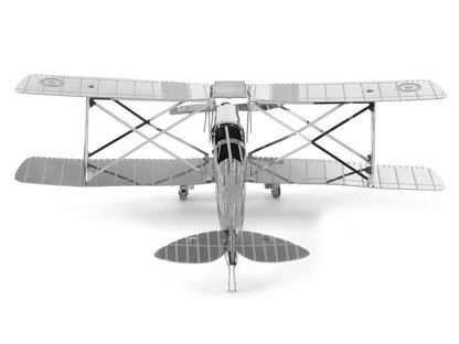 Model Kit De Havilland Tiger Moth Trainer Aircraft (Moderate Difficulty) Steel Model by Metal Earth-DiecastModeler.com
