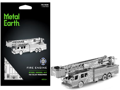 Model Kit Fire Engine "Fort Johnson Tower 6" (Moderate Difficulty) Steel Model by Metal Earth-DiecastModeler.com