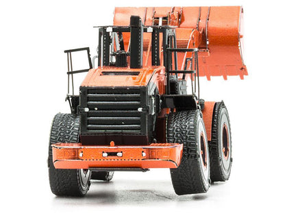 Model Kit Wheel Loader Orange and Black (Challenging Difficulty) Steel Model by Metal Earth-DiecastModeler.com