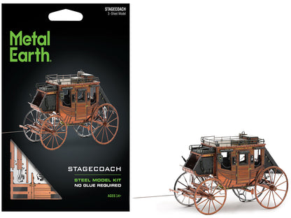Model Kit Wild West Stagecoach (Moderate Difficulty) Steel Model by Metal Earth-DiecastModeler.com