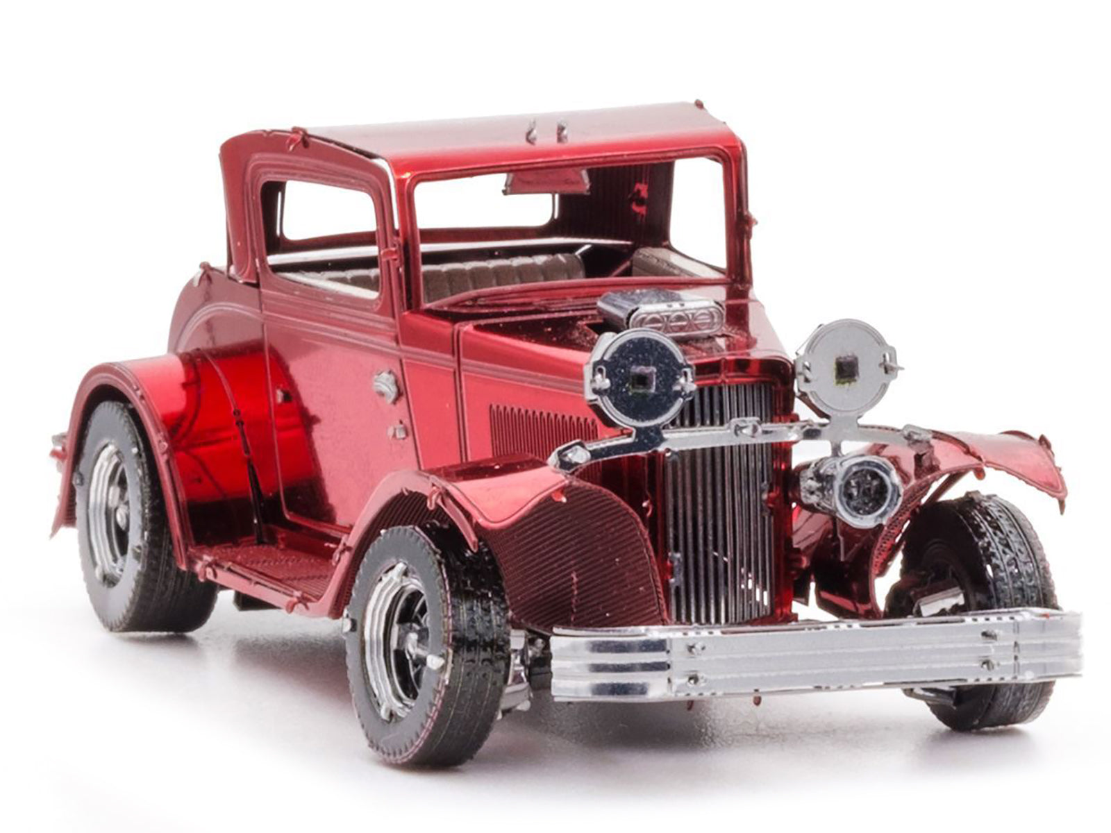 Model Kit 1932 Ford Coupe Red (Moderate Difficulty) Steel Model by Metal Earth-DiecastModeler.com