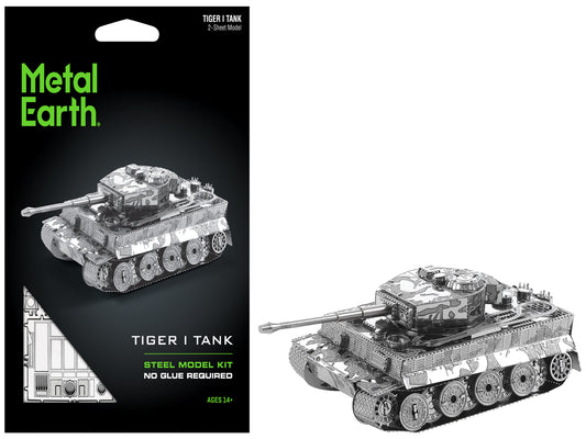 Model Kit German Tiger I Tank (Moderate Difficulty) Steel Model by Metal Earth-DiecastModeler.com